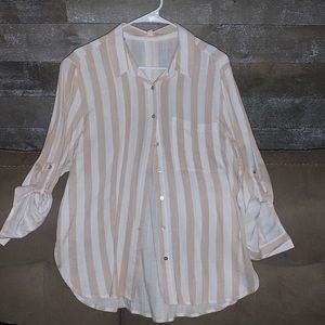 Grand and green button down